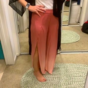 Euc Gorgeous Rich ombré side slit harem fabulous and broke pants sz small